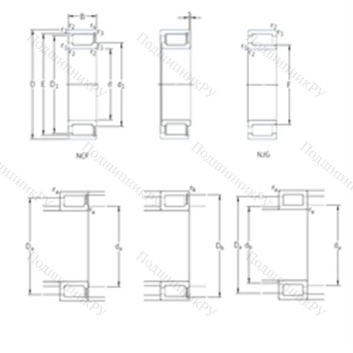 Подшипник роликовый радиальный NCF 2915CV от производителя  SKF Подшипник роликовый радиальный NCF 2915CV от производителя  SKF