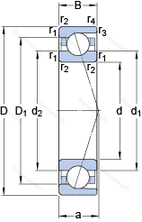 Подшипник 7017 ACD/HCP 4A