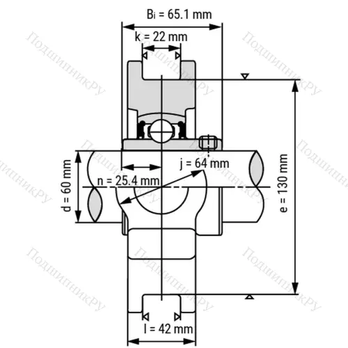 Подшипниковый узел UCT 318 - Вал: 90 мм от производителя  LPZ