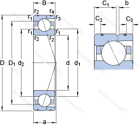 Подшипник 7028 ACD/P 4AL в Саратове Подшипник 7028 ACD/P 4AL в Саратове