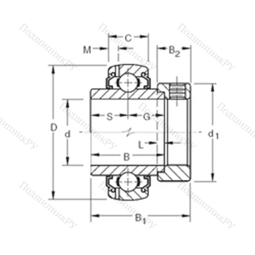 Подшипник шариковый радиальный