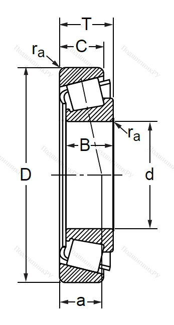Конический роликовый подшипник 7509-6 A в Саратове