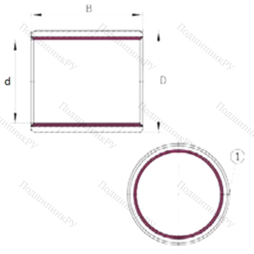 Подшипник скольжения EGB 8060-E 40