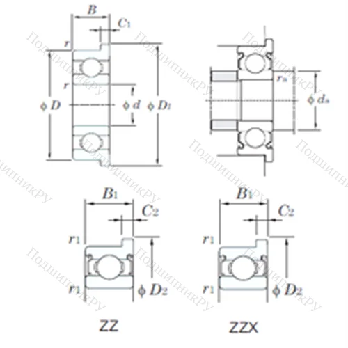 Подшипник шариковый радиальный WMLF 7013ZZ