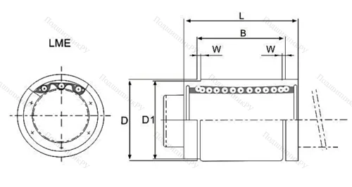 Подшипник LME 12 UU в Саратове