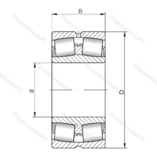 Подшипник роликовый радиальный самоцентрирующийся 232/530W 33 от производителя  ISO