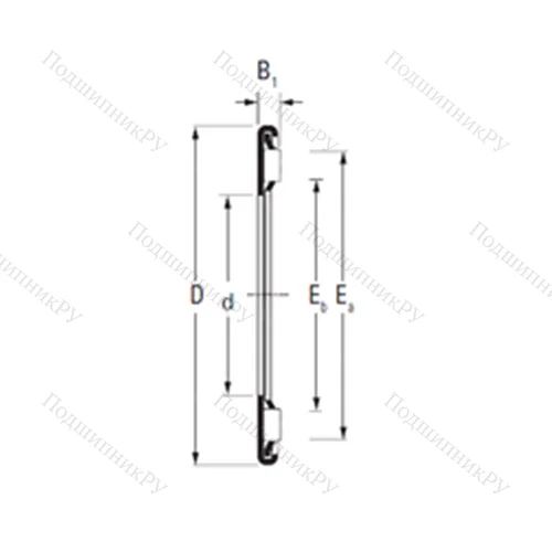 Подшипник игольчатый упорный AX 17 30