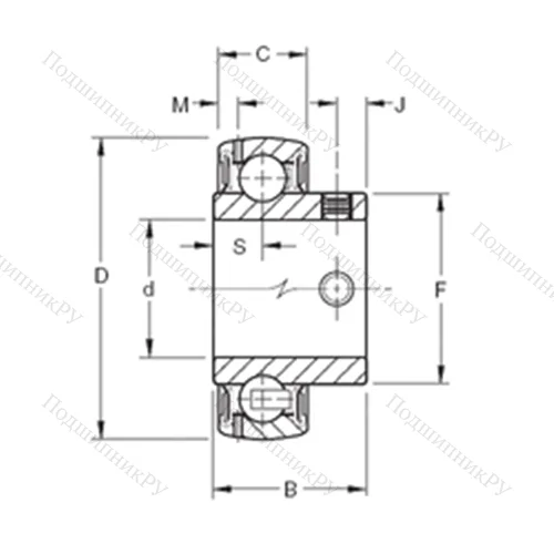 Подшипник шариковый радиальный