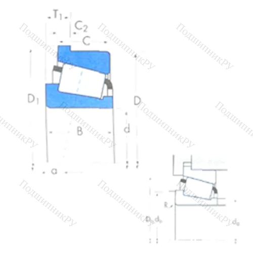 Подшипник роликовый радиально-упорный X 33210/YSA 33210R от производителя  TIMKEN Подшипник роликовый радиально-упорный X 33210/YSA 33210R от производителя  TIMKEN