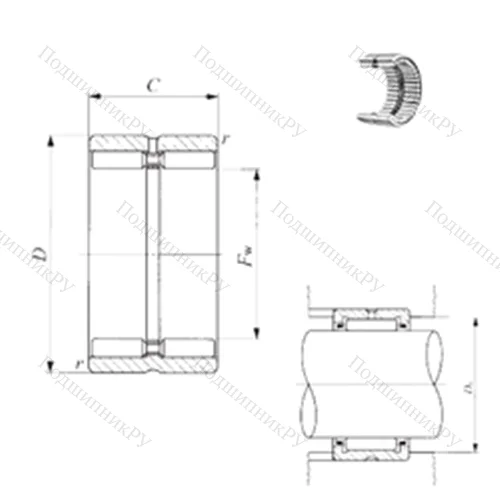 Подшипник игольчатый радиальный