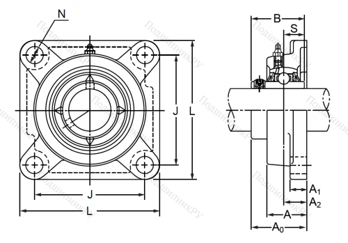 Подшипниковый узел MUCFPL 204 SB в Саратове