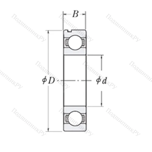 Подшипник шариковый радиальный