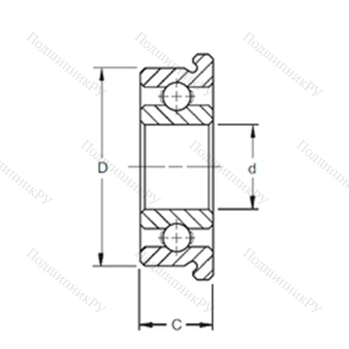 Подшипник шариковый радиальный SMF 62