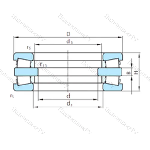 Подшипник роликовый упорный  912-302