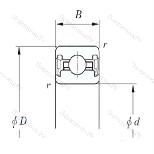 Подшипник шариковый радиальный