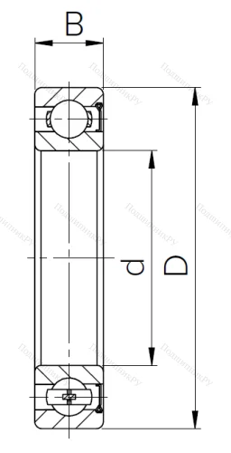 Шариковый однорядный подшипник 60102 (6002 ZT) в Саратове
