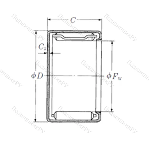 Подшипник игольчатый радиальный MJ-551