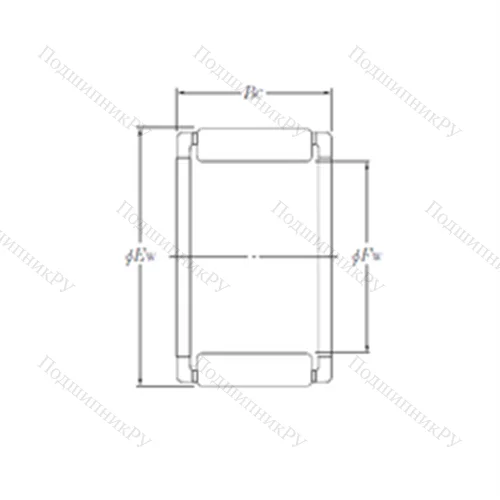 Подшипник игольчатый радиальный PK 24?32?19.8X 6