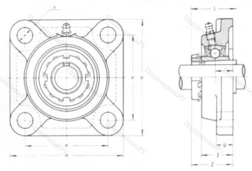 Подшипниковый узел UKF 205 в Саратове
