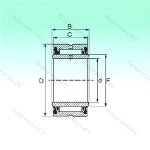 Подшипник игольчатый радиальный NA 4901 2RS от производителя  NBS Подшипник игольчатый радиальный NA 4901 2RS от производителя  NBS