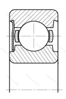 Подшипник SSR 144JA 7-Z размер 3,175x6,35x2,38 от производителя  GMN