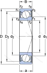 Подшипник S 71924 CE/HCP 4A