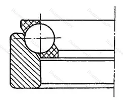Модификация подшипника 996806Е размер 32,648x55x16