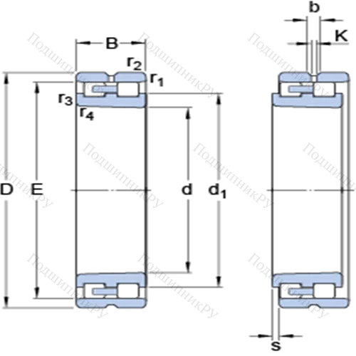 Прецизионные двухрядные цилиндрические роликоподшипники NN 3092 K/SPW 33 от производителя  SKF
