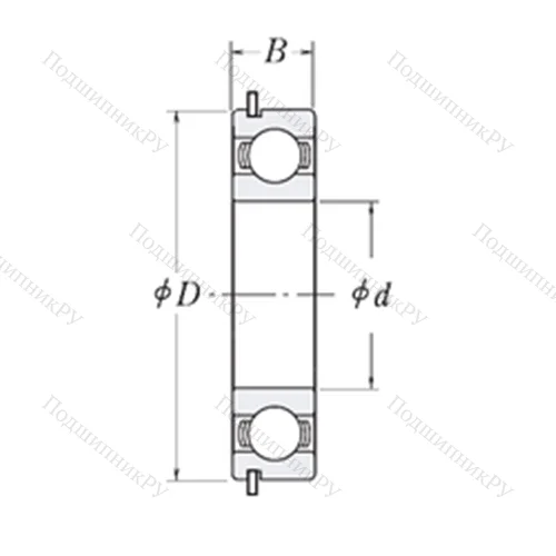 Подшипник шариковый радиальный LJ 1-NR