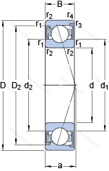 Подшипник S 7021 ACD/HCP 4A