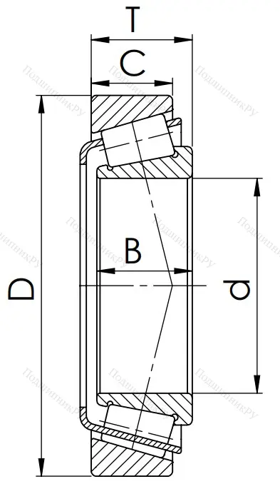 Конический роликовый подшипник 7512 (32212) в Саратове