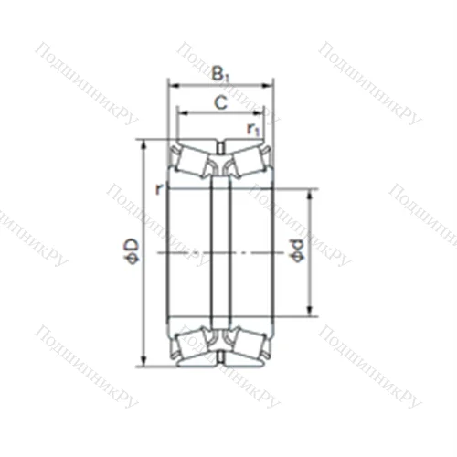 Подшипник роликовый радиально-упорный 120KBE 02