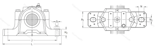 Подшипниковый корпус SNL 212 в Саратове