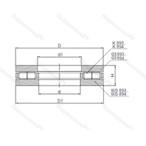 Подшипник роликовый упорный 89310 от производителя  CX