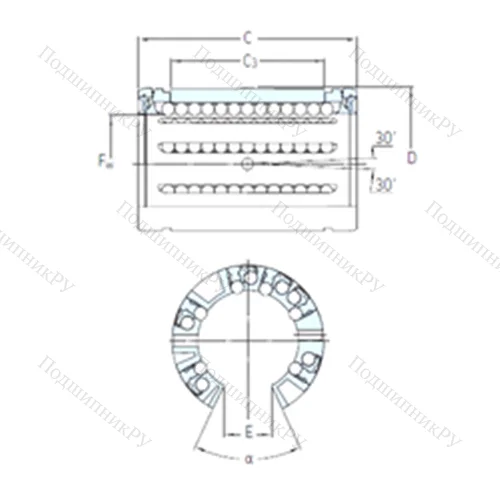 Подшипник шариковый линейный