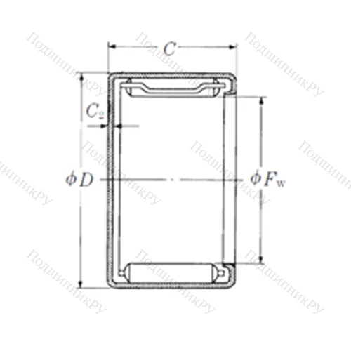 Подшипник игольчатый радиальный MFJL-3525L
