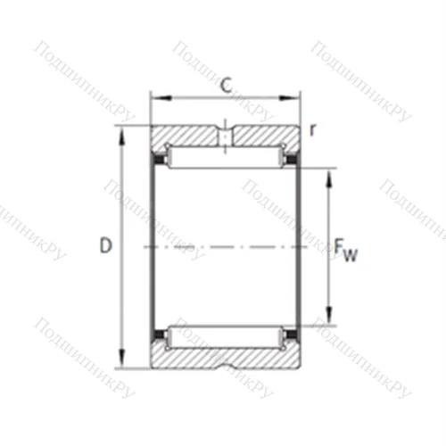 Подшипник игольчатый радиальный RNA 4868-XL