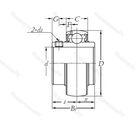 Корпусный подшипник  UCX 08 в Саратове