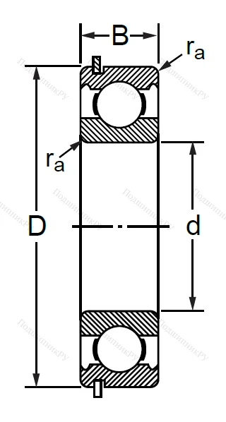 Шариковый однорядный подшипник 50312 (6312 NR) в Саратове