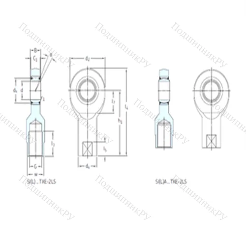 Подшипник скольжения сферический SIA 60TXE-2LS