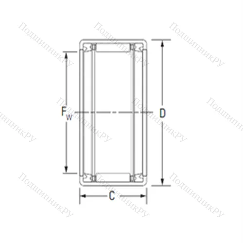 Подшипник игольчатый радиальный JTT-912