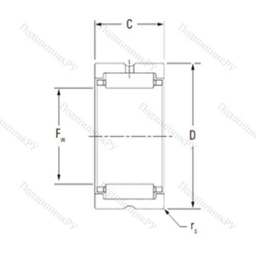 Подшипник игольчатый радиальный HJ-324116