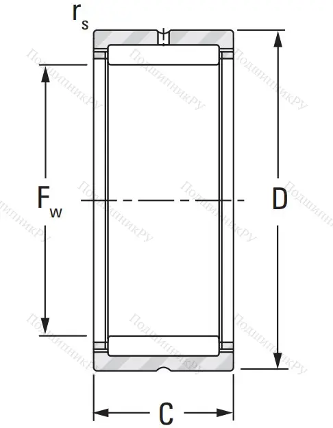 Игольчатый подшипник NK 15/16 A