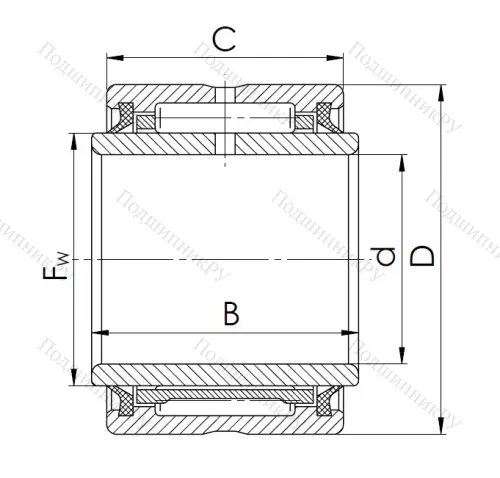 Игольчатый подшипник NA 4910 2RS в Саратове