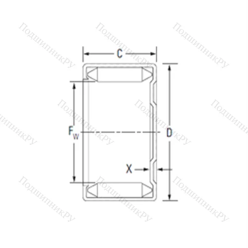 Подшипник игольчатый радиальный M 18121