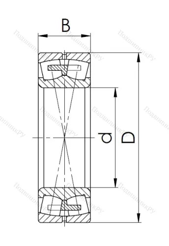 Сферический роликовый подшипник 3611 H (22311 MW 33) в Саратове