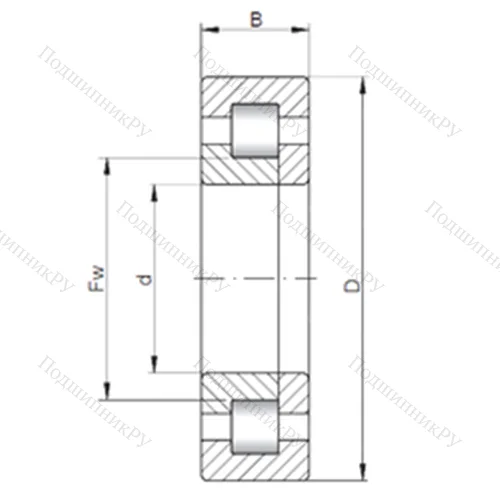 Подшипник роликовый радиальный NUP 264 E от производителя  CX