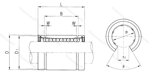 Подшипник LM 25 UU OP в Саратове