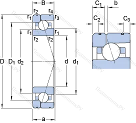 Подшипник 7017 CE/P 4AL 1 в Саратове Подшипник 7017 CE/P 4AL 1 в Саратове