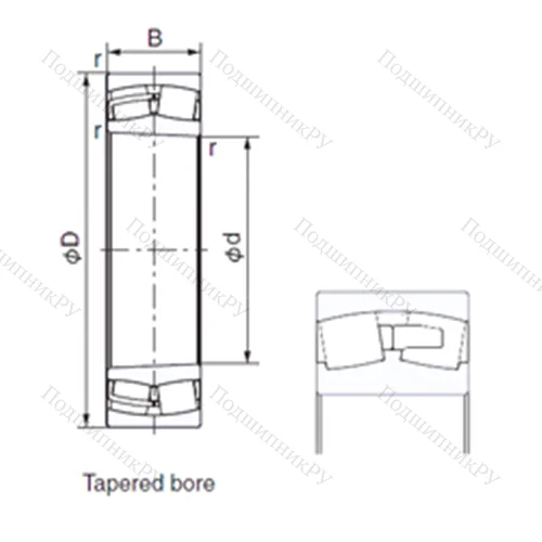 Подшипник роликовый радиальный 232/560EK от производителя  NACHI